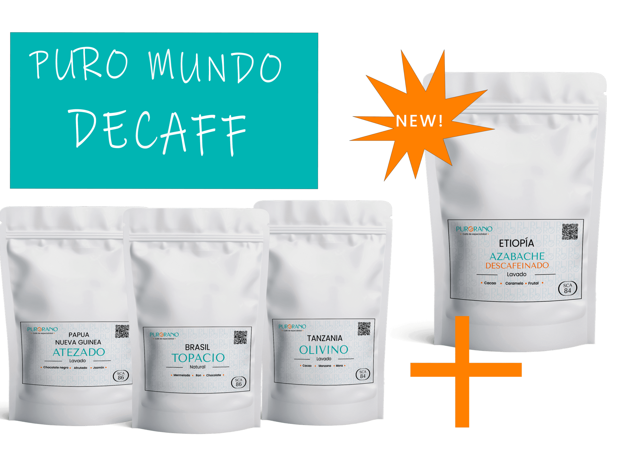 Pack de café de especialidad - Puro Mundo DECAFF
